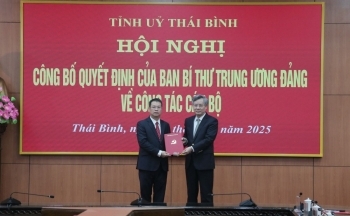 Ông Nguyễn Mạnh Hùng giữ chức Phó Bí thư Tỉnh ủy Thái Bình