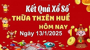 XSTTH 13/1, xem kết quả xổ số Thừa Thiên Huế hôm nay