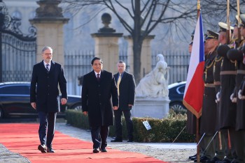 Thủ tướng Czech chủ trì lễ đón Thủ tướng Phạm Minh Chính