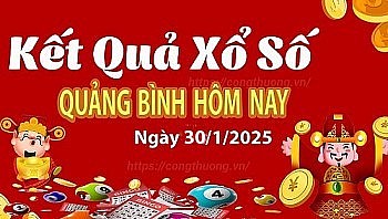 XSQB 30/1, kết quả xổ số Quảng Bình hôm nay 30/1/2025, KQXSQB