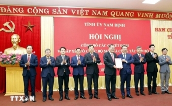 Nam Định công bố các quyết định về công tác cán bộ