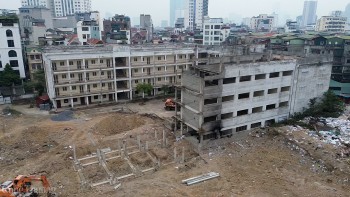 Hà Nội: Dự án Trường Trung học cơ sở Cổ Nhuế I gần 10 năm vẫn ngổn ngang