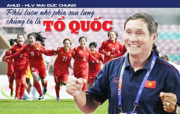 AHLĐ - HLV Mai Đức Chung: Phải luôn nhớ phía sau lưng chúng ta là Tổ quốc