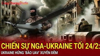 Chiến sự Nga-Ukraine tối 24/2: Ukraine hứng 'bão' UAV xuyên đêm