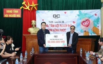 Gcoop Việt Nam thăm, tặng quà Hội người mù tỉnh Vĩnh Phúc