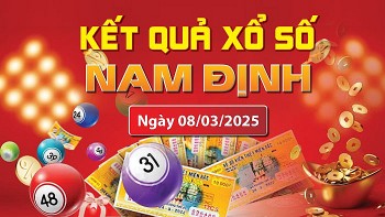 XSND 8/3, kết quả xổ số Nam Định hôm nay 8/3/2025, KQXSND 8/3