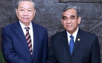 Tổng Bí thư Tô Lâm hội kiến Chủ tịch Hội đồng Hiệp thương Nhân dân Indonesia