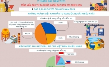Đầu tư của Việt Nam ra nước ngoài tăng gấp 9,5 lần