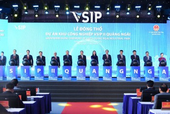 Chủ tịch Quốc hội dự lễ động thổ Khu công nghiệp VSIP II Quảng Ngãi