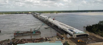 Cận cảnh cầu Đại Ngãi 2 trước thời điểm thông xe