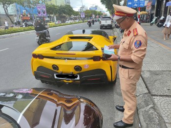 Vụ dàn siêu xe vượt đèn đỏ tại Đà Nẵng bị xử phạt 167 triệu đồng