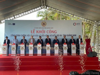 Quảng Nam: Khởi công dự án chống xói lở bờ biển Hội An 42 triệu euro