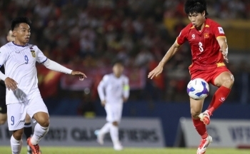 Hết giờ Việt Nam 5-0 Lào : Bữa tiệc 5 sao tại Bình Dương