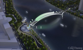 Khởi công cầu đi bộ qua sông Sài Gòn 1.000 tỷ đồng