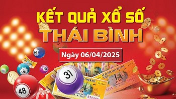 XSTB 6/4, kết quả xổ số Thái Bình hôm nay 6/4/2025, KQXSTB 6/4