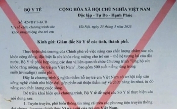 Giả mạo Bộ Y tế tổ chức chương trình niềng răng