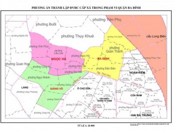 Quận Ba Đình (Hà Nội) dự kiến còn 3 phường sau sáp nhập