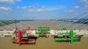 Hợp long cầu Rạch Miễu 2 nối Tiền Giang và Bến Tre