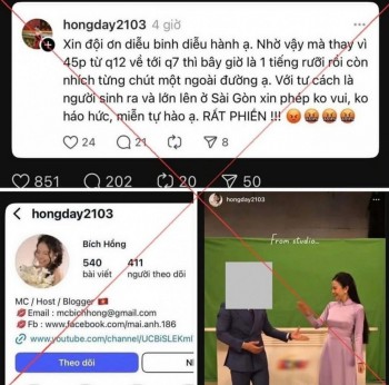 MC Bích Hồng - vết trượt danh dự giữa ngày thống nhất