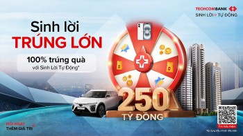 ‘Sinh lời trúng lớn’ cùng Techcombank với tổng giá trị giải thưởng đến 250 tỷ đồng