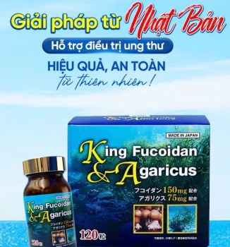 Choáng với quảng cáo King Fucoidan & Agaricus điều trị 33 loại ung thư