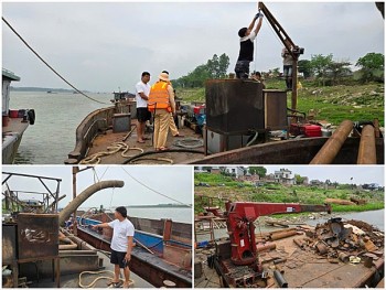 Hà Nội siết chặt phương tiện thủy khai thác cát trái phép