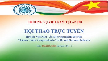Mời tham dự Webinar 'Hợp tác Việt Nam - Ấn Độ trong ngành dệt may'