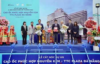 TTC Plaza Đà Nẵng cất nóc, bàn giao khối đế thương mại