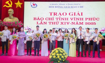 Báo Công Thương đoạt giải Nhì Giải báo chí tỉnh Vĩnh Phúc 2025