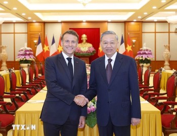 Tổng Bí thư Tô Lâm: Việt Nam coi trọng và mong muốn tăng cường hợp tác nhiều mặt với Pháp