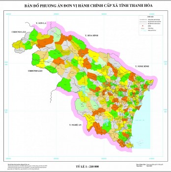Bản đồ chi tiết 166 xã sau sáp nhập của tỉnh Thanh Hóa