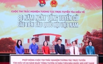 Thanh niên sôi nổi tham gia cuộc thi tìm hiểu Quốc hội trên nền tảng số