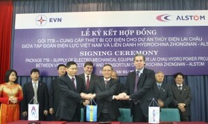 Zhongnam- Alstom sẽ cung cấp thiết bị cơ điện cho Thủy điện Lai Châu