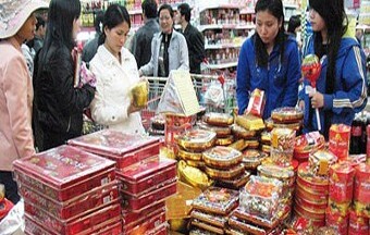 Thị trường hàng hóa Tết