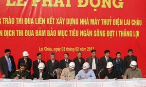 Thi đua liên kết xây dựng nhà máy thủy điện Lai Châu