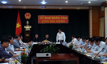 Phó Thủ tướng Hoàng Trung Hải làm việc tại Hải Dương