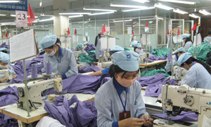 Xuất khẩu dệt may có mức tăng trưởng cao nhất
