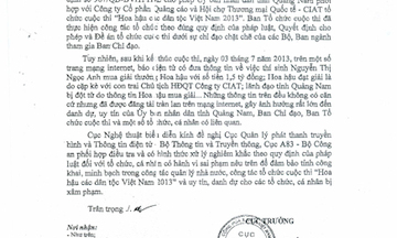 Bộ Công an  vào cuộc vụ quanh Hoa hậu Dân tộc