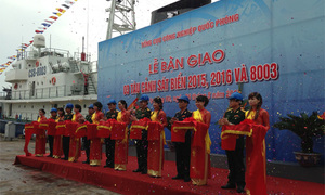 Bàn giao 3 tàu chiến cho Cục Cảnh sát biển Việt Nam
