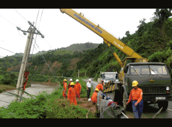 Ngành điện khu vực Trung- Nam bộ: Chuẩn bị ứng phó với bão số 7