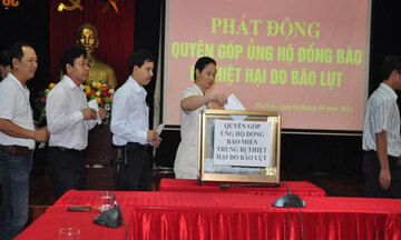 Phát động quyên góp ủng hộ đồng bào bị thiệt hại do bão lụt