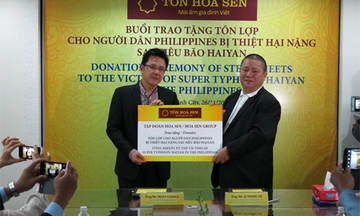 Tập đoàn Hoa Sen tài trợ tôn lợp nhà cho Philippines