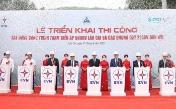 Khởi công xây dựng Trạm biến áp 500kV Lào Cai và các đường dây 220kV đấu nối