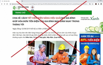 EVN bị giả mạo thương hiệu để quảng cáo, bán hàng