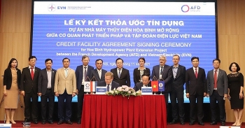 EVN và AFD ký thoả ước khoản vay 70 triệu Euro cho dự án Thuỷ điện Hoà Bình mở rộng