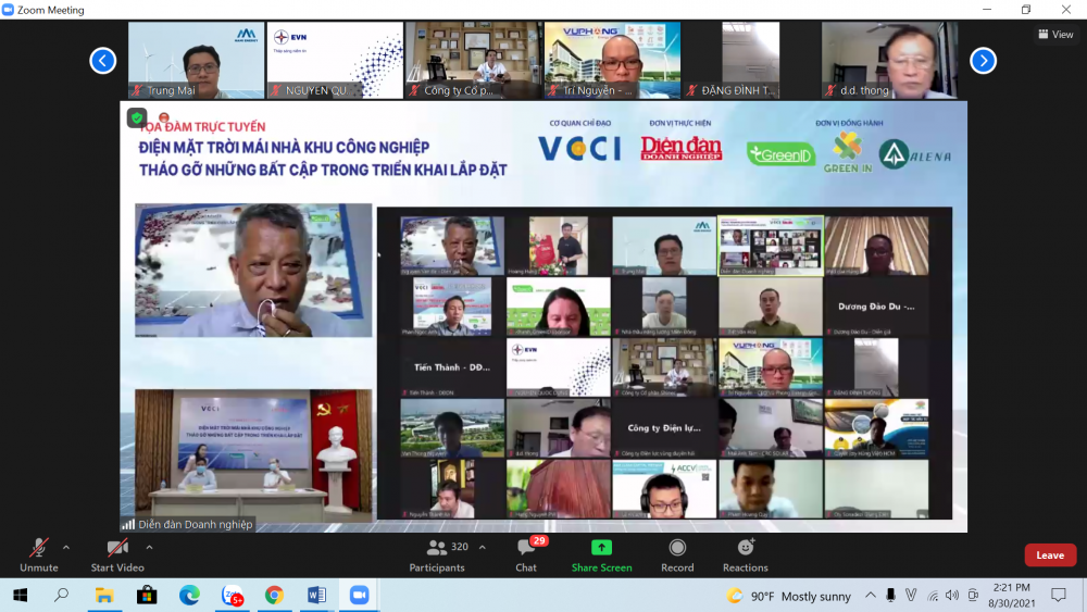 Tận dụng tối đa hạ tầng lắp đặt điện mặt trời mái nhà tại các khu công nghiệp