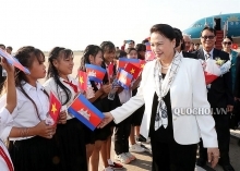NA Chairwoman arrives in Siem Reap for APPF-27