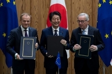 EU, Japan sign major trade deal in 'message against protectionism'