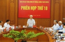 Top leader chairs 18th session of Central Steering Committee for Anti-Corruption