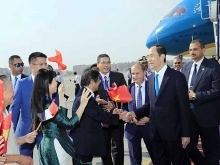 President Tran Dai Quang begins State visit to Egypt